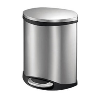 Balde Silencioso Anti-dedo Mate de acero inoxidable 6L